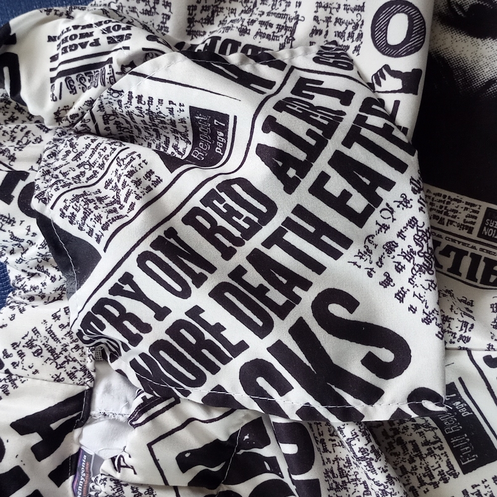 Handmade Bennygonia Harry Potter Daily Prophet Newspaper 90s Shorts UNISEX - Picture 10 of 11